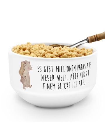 Mr. & Mrs. Panda Müslibowl Papa Bär mit Spruch in Weiß
