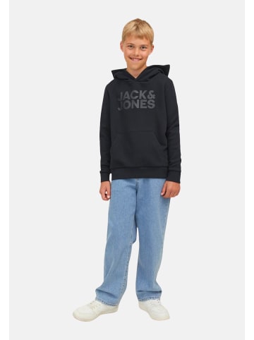 JACK & JONES Junior Hoodie 'Corp Logo' in schwarz