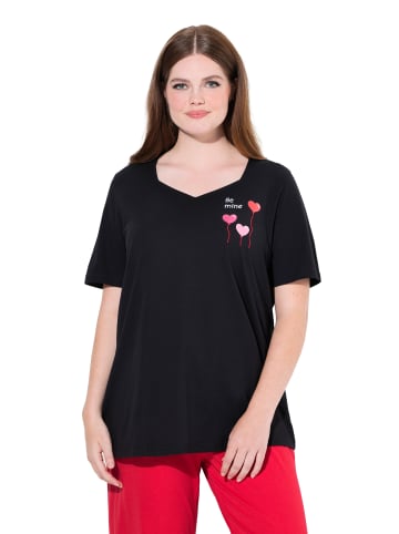 Ulla Popken Pyjama in schwarz