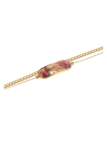grassland Women Multi-Chain Bracelet in Gold Multicolor