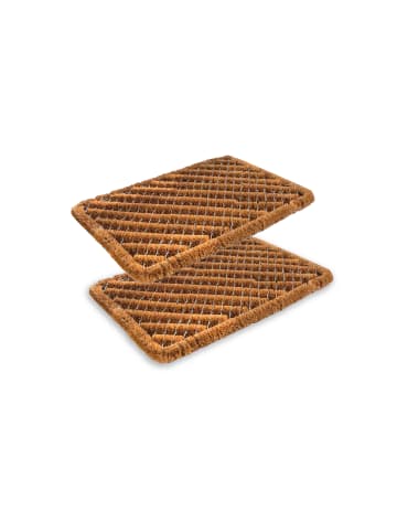 Astra Fußmatte für Innen und Außen COCO BRUSH STANDARD 2ER SET 2 in Natur