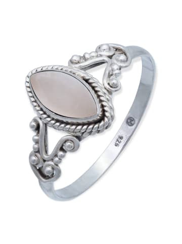 mantraroma 925er Silber - Ringe mit Rosenquarz