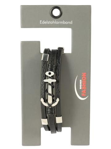 Adeliás Herren Anhänger – Gravuranhänger aus Leder in schwarz