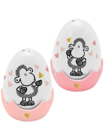 Sheepworld Nonbook - Eierbecher-Streuer-Set "Von Herzen"