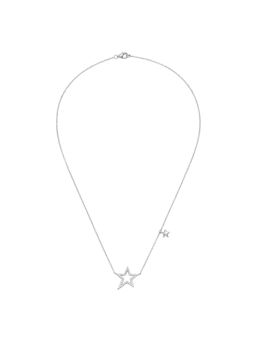 Smart Jewel Collier Mit Sternen Und Zirkonia in Silber