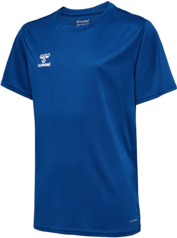 Hummel Kinder Sportshirt "Hmlessential Jersey S/S Kids" in Blau