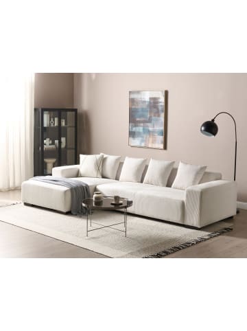 Beliani 5-tlg Ecksofa LUNGO in Weiß