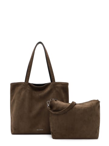EMILY & NOAH Shopper E&N Eva Suede in oliv