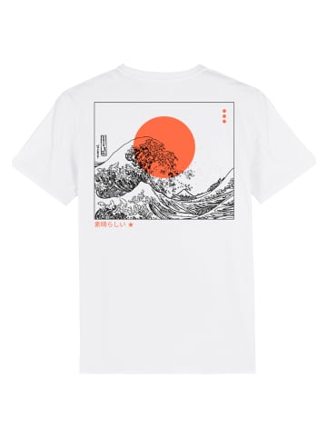 F4NT4STIC ICONIC T-SHIRT Kanagawa Welle Japan Wave in weiß