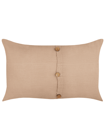 Beliani 2er-Set Dekokissen BANORI in Beige