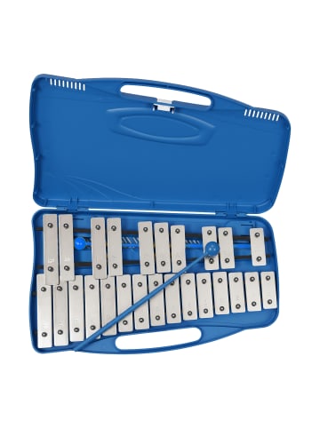 relaxdays Glockenspiel in Blau - (B)38 x (H)4 x (T)23 cm