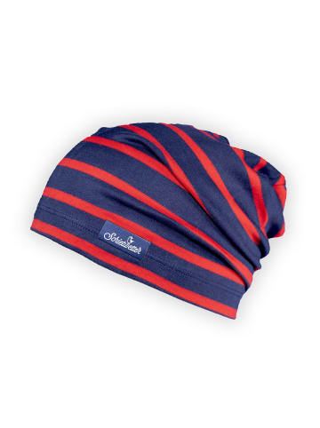 SCHIETWETTER Beanie in navy-rot