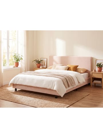 2-tlg Doppelbett ALBI in Beige/Schwarz