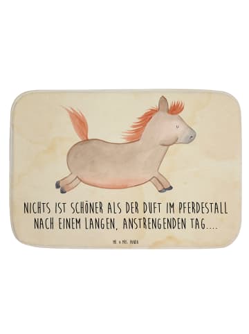 Mr. & Mrs. Panda Badeteppich Pferd Springen mit Spruch in Vintage