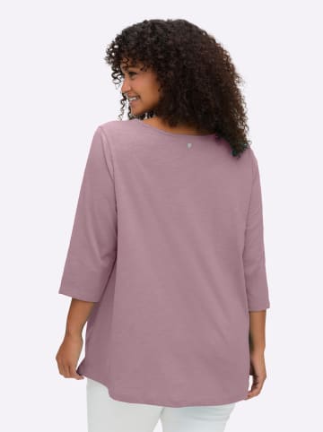 sheego 3/4-Arm-Shirt in malve