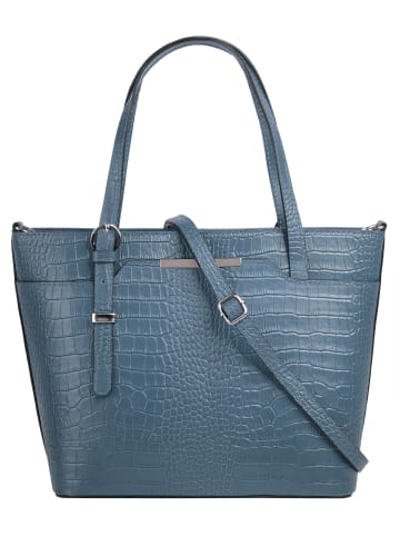 Cluty Handtasche echt Leder in blau