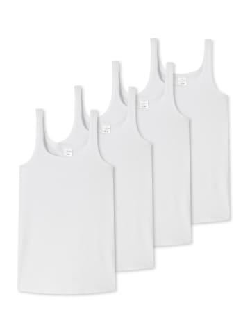 Schiesser Unterhemd / Top Teens Girls 95/5 Organic Cotton in Weiß