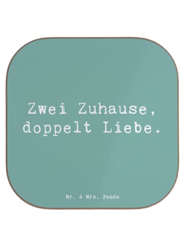 Mr. & Mrs. Panda Untersetzer Spruch Trennung von den Eltern mit ... in Meeresbrise