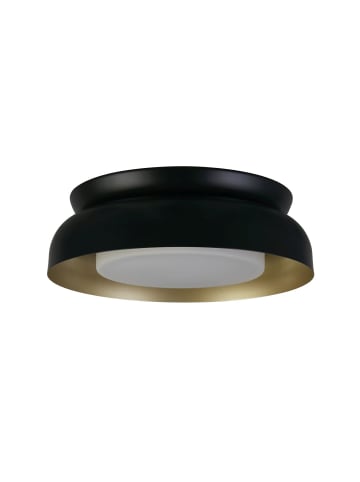 Licht-Erlebnisse Deckenlampe (B)36.5 x (L)36.5 x (H)11.5 cm in Schwarz GoldSchwarz Gold