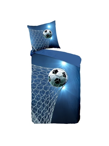 termana Traum&Trend Bettwäsche-Set "Fußball Dreams" in Blau