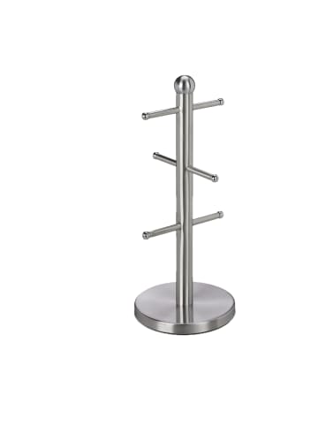 relaxdays Tassenhalter in Silber - (H)37 x  Ø15 cm