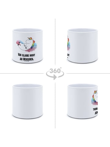Mr. & Mrs. Panda Übertopf Einhorn Wolke 7 mit Spruch in Weiß