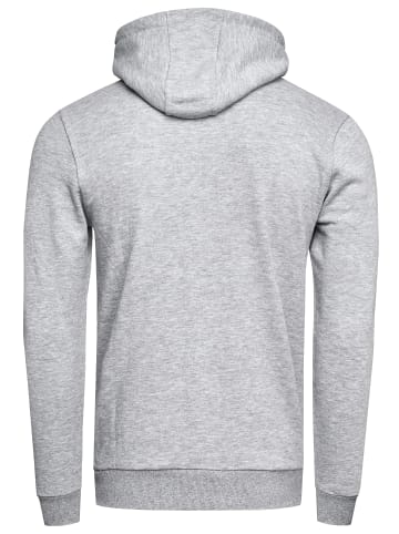 Rusty Neal Kapuzen-Sweatshirt mit Masken-Funktion in Grau