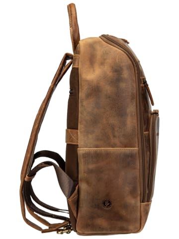 Greenburry Rucksack Vintage Business XL in Sattelbraun