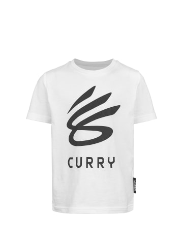 Under Armour T-Shirt Curry Logo Graphic in weiß / schwarz