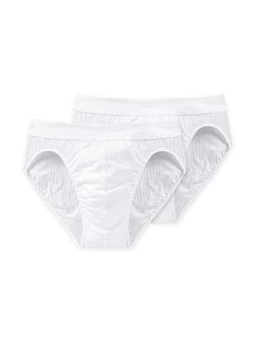 Schiesser Slip 2er-Pack Authentic in Weiß