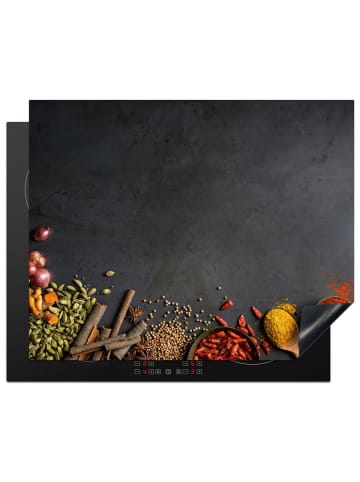 KitchenYeah Herdabdeckplatte Gewürze grau