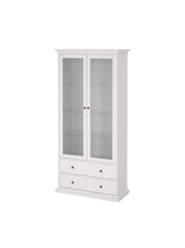 ebuy24 Vitrinenschrank Venedig Weiß 96 x 42 cm