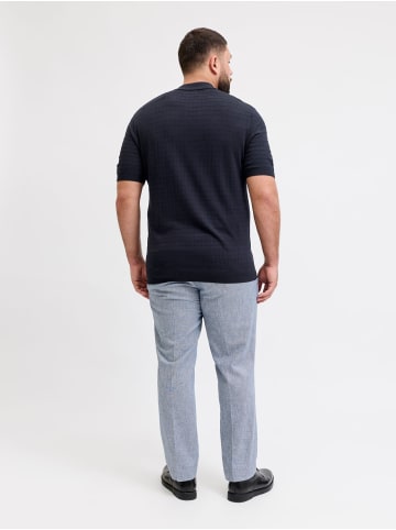 JACK & JONES PLUS Gestricktes Polo in Night Sky