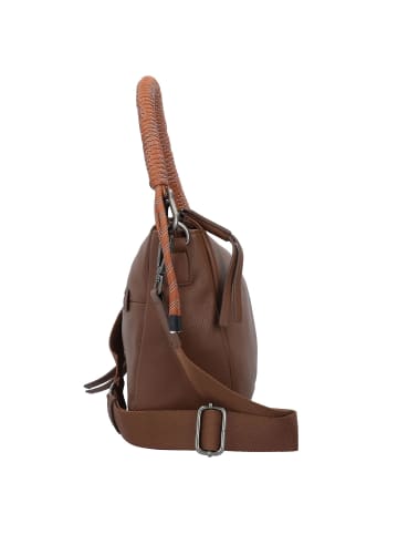 FREDs BRUDER Nea Schultertasche Leder 28 cm in dark-amber