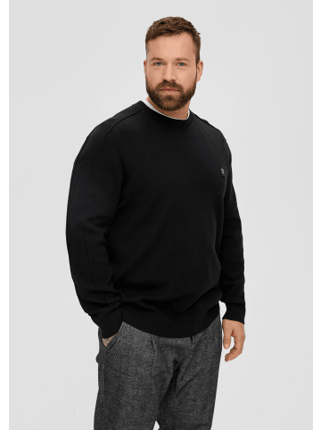 s.Oliver Strickpullover langarm in Schwarz