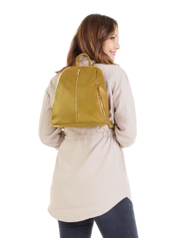 Samantha Look Rucksack echt Leder in gelb