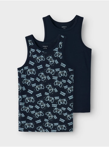 name it Unterhemden 2er Pack NKMTANK TOP 2P SAPPHIRE GAME in dark sapphire