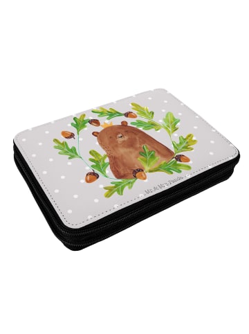 Mr. & Mrs. Panda Mäppchen Bär König ohne Spruch in Grau Pastell