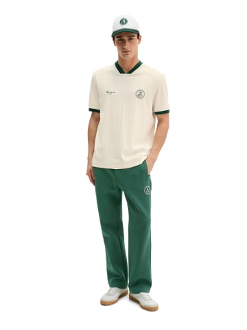 Marc O'Polo MOP Club '67 Football Tricot Shirt, Rib in White Cotton
