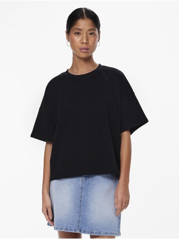 Pieces Oberteil mit kurzen Ärmeln in Black