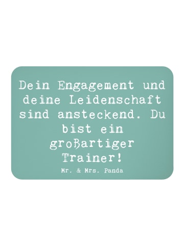 Mr. & Mrs. Panda magnet Spruch Großartiger Trainer mit Spruch in Meeresbrise