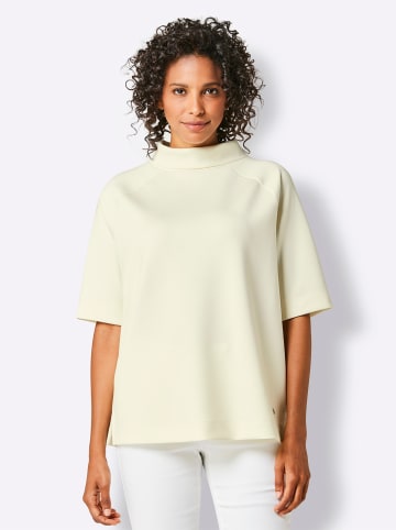 creation L Stehkragenshirt in champagner