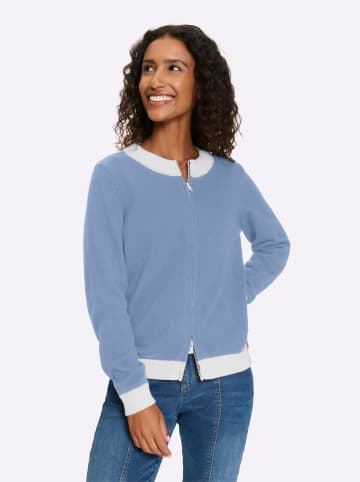 Heine Strickjacke in bleu-ecru