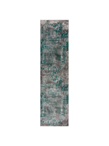 KADIMA DESIGN Abstrakte Kunst-Teppiche in Premium-Qualität in Grün-Grau