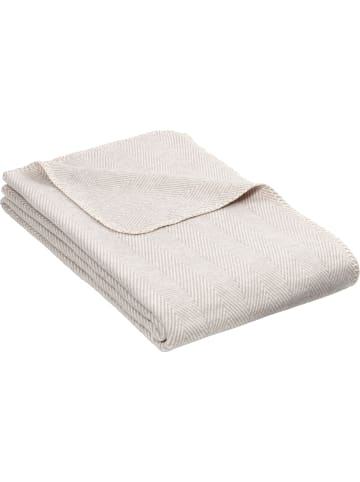 Richter Textilien Baumwolle Bio Wohndecke in sand