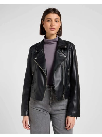 Lee Lederjacke Moto in Black