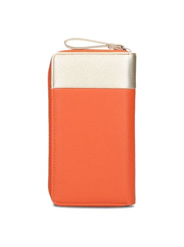 Zwei Eva Geldbörse 20 cm in papaya