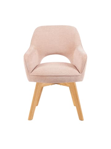 DUBI Möbel 2er-Set: Drehstuhl Mika-Mara in Rosa - (B)60 x (H)87 x  (T)65 cm