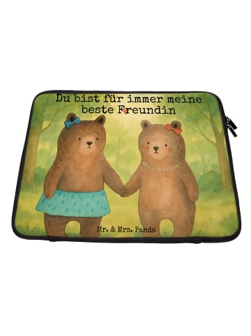Mr. & Mrs. Panda Hülle Laptop Bär Freundin Design mit Spruch in Weiß