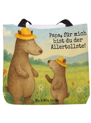 Mr. & Mrs. Panda Shopper Bären mit Hut Design mit Spruch in Weiß